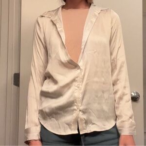 Elegant Cream Women's Blouse